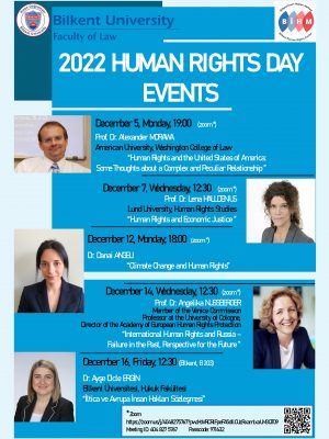 10 Aralık 2022 İnsan Hakları Haftası